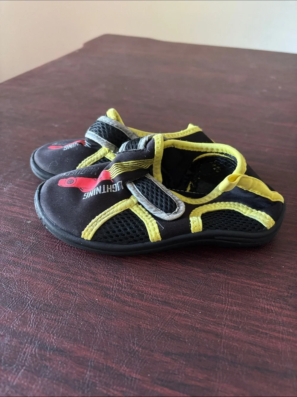 Disney Black and Yellow Lightning McQueen Water Shoes